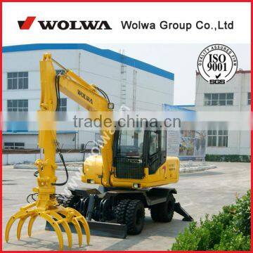 wheel excavator with grabber 8 ton excavator for grabbing sugarcane DLS880-9AG