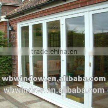 Good sound proof PVC/UPVC accordion folding door for patio