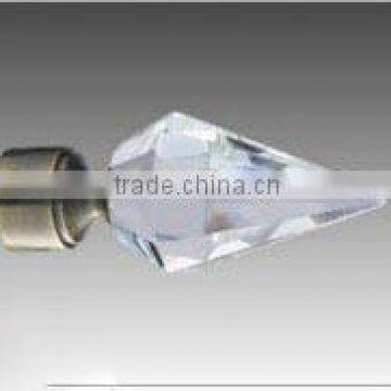 window metal crystal aluminium zinc stainless steel curtain pole accessories