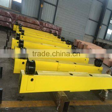Outdoor material stocks 5000kg gantry crane end beam carriage 28.5M span