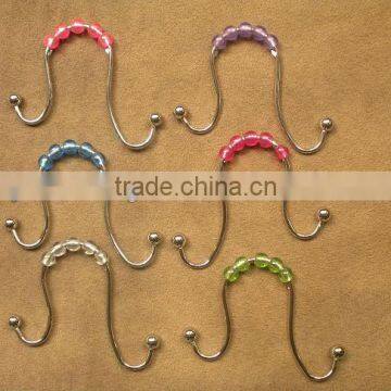 iron coated chrome curtain hook for shower curtain fabrics,tieback,holdback