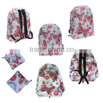 china supplier online shopping polyester backpack , taobao foldable shopping backpack