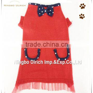 M62 fashion acrylic knitted dog dress for winter