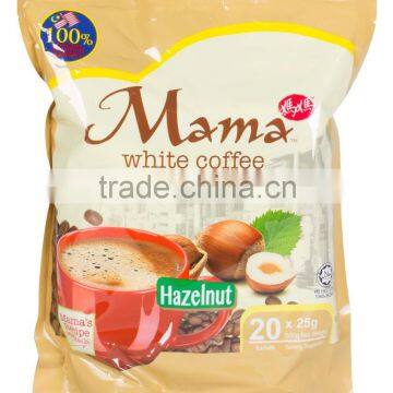 Mama White Coffee 3 in 1 With Hazelnut , Instant Coffee,