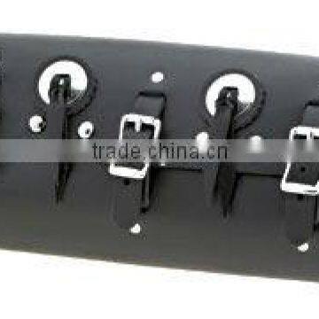 Leather Motorcycle Tool Bag with Studs and Conchos