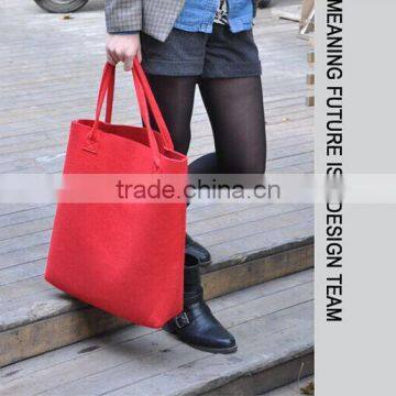 Felt Material and Women Gender Felt Hand Bag custom tote bag fashion