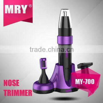 2015 best sell rechargebale nose eyebrow hair trimmer