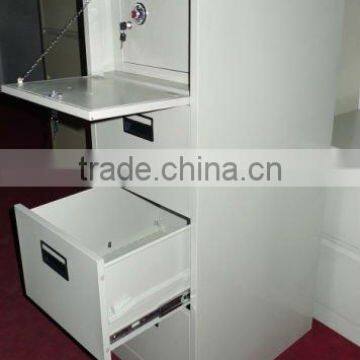 4 Drawers Steel Filing Cabinet,Modern Office File Cabinet with Safe Box