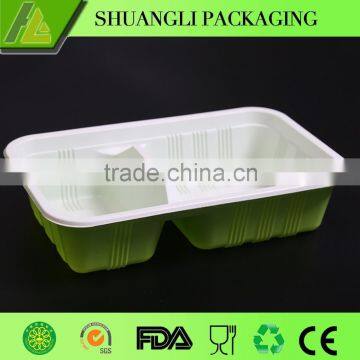 2 Compartments plastic food container for sale