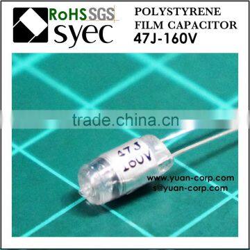 47pF 160VDC Radial PSA 47J 160VDC Polystyrene Film Capacitor