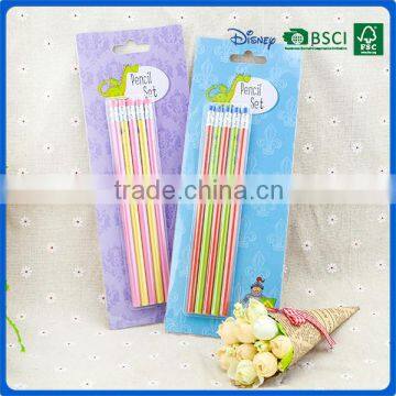 2016 Promotional wooden HB pencils in blister card for school supply