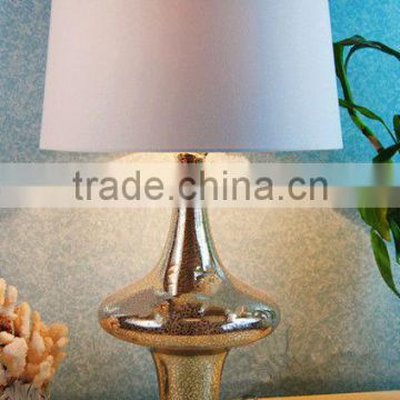 fancy glass base table lamp with UL