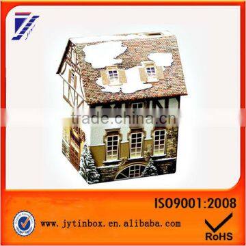 promotional Chiristmas gift house shaped tin box                        
                                                Quality Choice