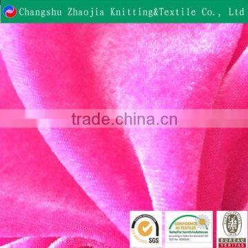 2016 pink wholesale dubai velvet fabric supplier for dresses ,garment ZJ060