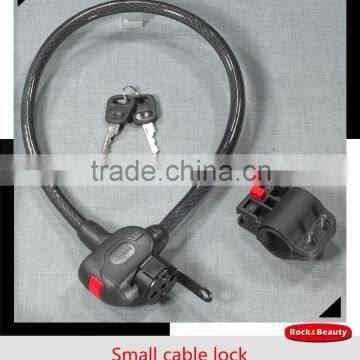 steel cable lock with dust-cover