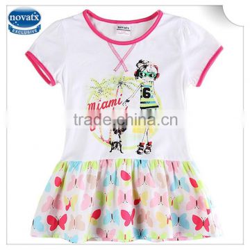 (H6378) 2-6y new arrive 2015 baby dresses summer children clothing nova kids factory cheap girls frocks