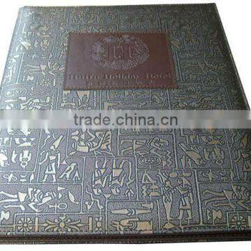 2012 hotsale Elegant leather menu cover