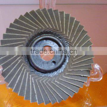 SIZE 100 FLAP WHEEL USING HEATED A/O FOR STEEL AND STAINLESS METAL POLISING AND GRINDING