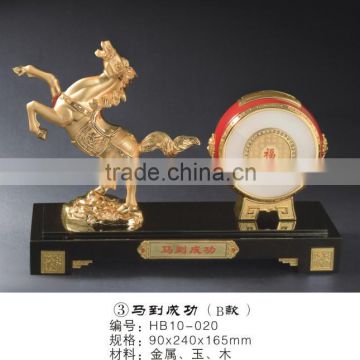 Drum of plated metal crafts for office decoration(horse)