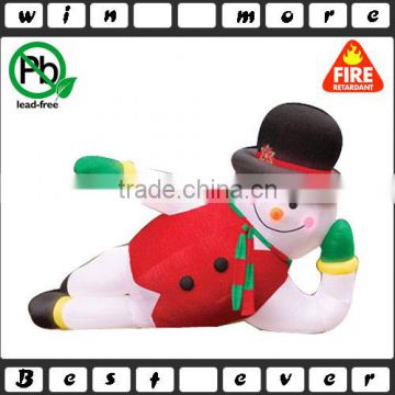 lighted inflatable outdoor funny snowman christmas decorations