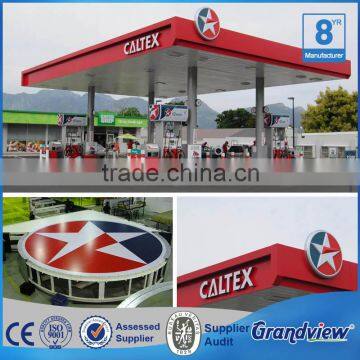 High Quality Pole Standing LED Gas Price Screen Double Side Aluminum Pylon Sign for Gas Station photo-3