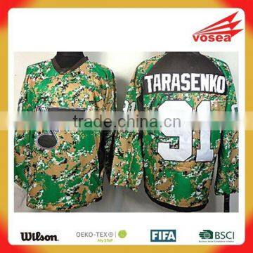 2015 New Custom Camo Ice Hockey Jersey