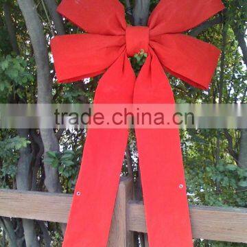 40 Inch Extra Large Red Velvet Ribbon Bow for Christmas Tree Decorations