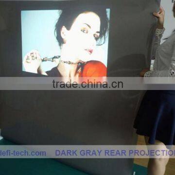 DEFI Transparent rear projection screen for Glass window/ dark grey color rear projector film