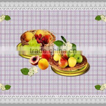 pvc tablecloth roll with fruits