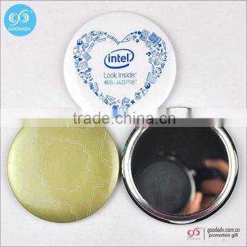 China manufacturer wholesale tin fancy make up mirror custom print pocket mirror