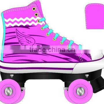 Traditional Canvas wholesale pvc wheel flashing kids electric quad skate