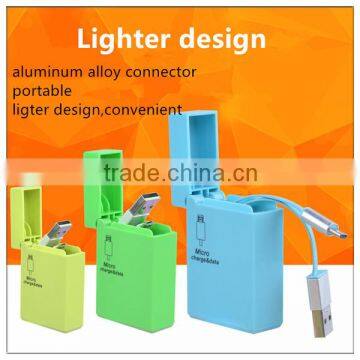 Creative Lighter USB Cable as Gift Flexible USB Cable for iPhone and Micro