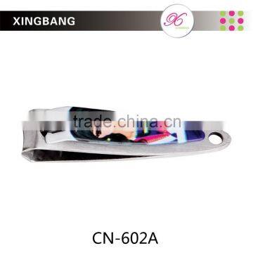 small transfer printing stainless steel nail clipper, durable nail care tools
