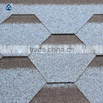 high quality Multi-color Fiberglass Asphalt Shingles/Mosaic type