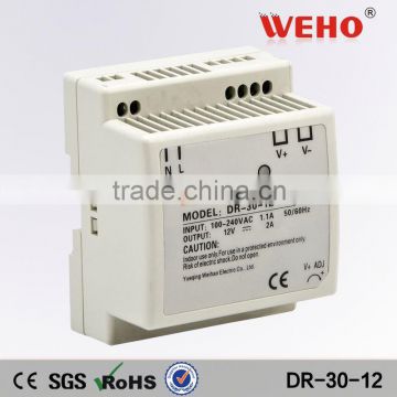 DIN Rail DR-30-12 30w 12v led switch mode power supply