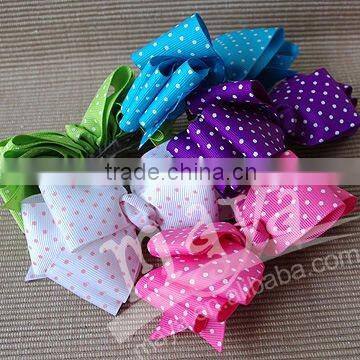 2016 hot sale fashion Poka Dot Printing Hair Bow MYDP-040 wholesale manufacturers