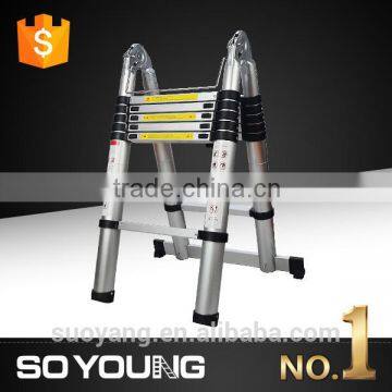 multipurpose DOUBLE GS /EN131-6 telescopic aluminum extension ladder for sale