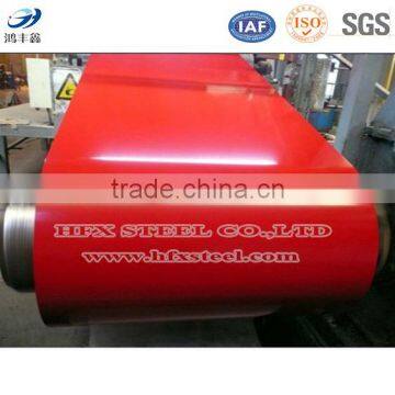 Shandong Prime quality red colour Galvanized Surface Treatment roofing steel rolls