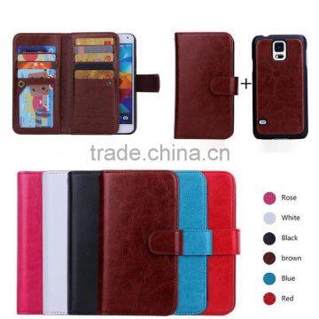 9 Wallets purse leather case for Samsung galaxy S5