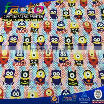 230-250gsm 95/5 Cotton Lycra Printed Fabric