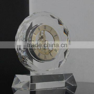 2016 Polish Clear Crystal Glass Alarm Desktop Clock photo-2