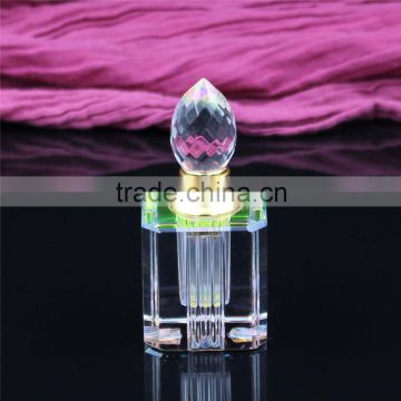 3ml square fancy mini crystal perfume bottles