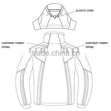 2016 New Design Colour Contrast Mens Padded Ski Jacket photo-2