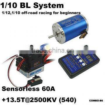 Mystery 1/10 Brushless System 1/12,1/10 Off-road Racing for Beginners HL-SL60A+13.5T@2500KV(HL540-3650 Motor) RC CAR photo-1
