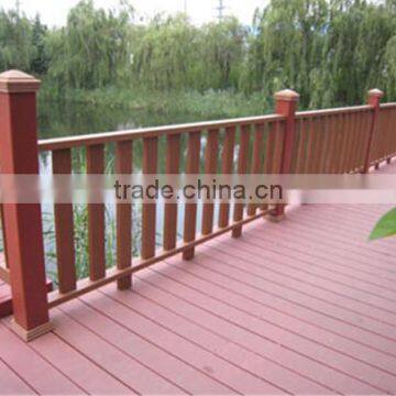 2015 hot sale wood plastic vinyl railing for outdoor
