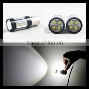 Car lights Super Bright White 80W LED SMD 1156 Ba15s S25 P21W Backup Reverse Light Bulb Replace Halogen Lamp car-styling