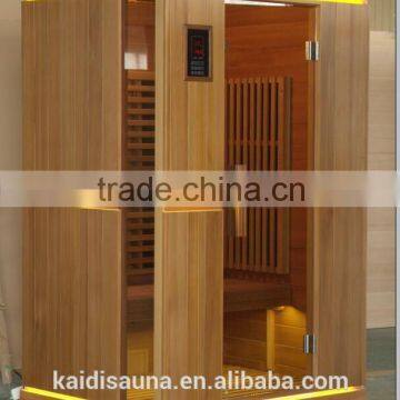 China high quality 2 person LOW EMF infrared sauna house