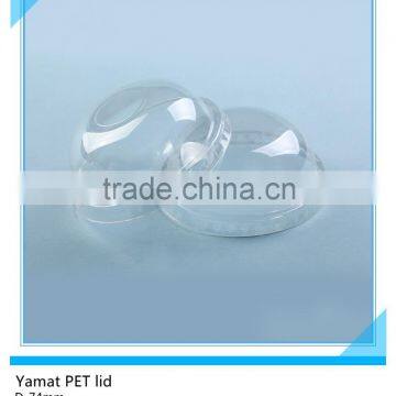 74mm Diamater PET Dome Lid for Disposable Plastic Cup photo-2
