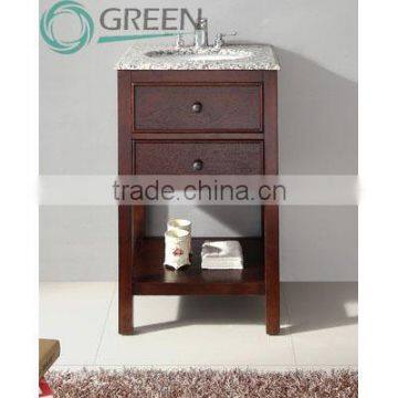 Floor Standing Solid Wood Corner bathroom vanity cabinet