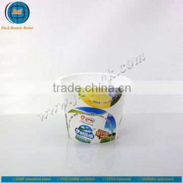 2015 high level food grade PP yogurt cup with FSSC 22000 certified by GMP standard plant-IML available